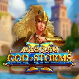 Age Of The Gods: God Of Storms 2 casino game by Playtech – featured logo at DynaBet Casino