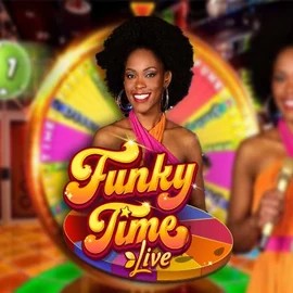 Official Live Casino logo: Funky Time by Evolution at DynaBet Casino