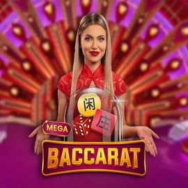Mega Baccarat logo by Pragmatic Play DynaBet Casino